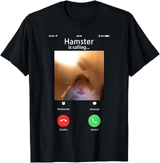 dank meme hamster staring front camera hamster calling gift T-Shirt