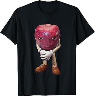 Me Asf Apple Funny Apple With Face Meme Wapple T-Shirt